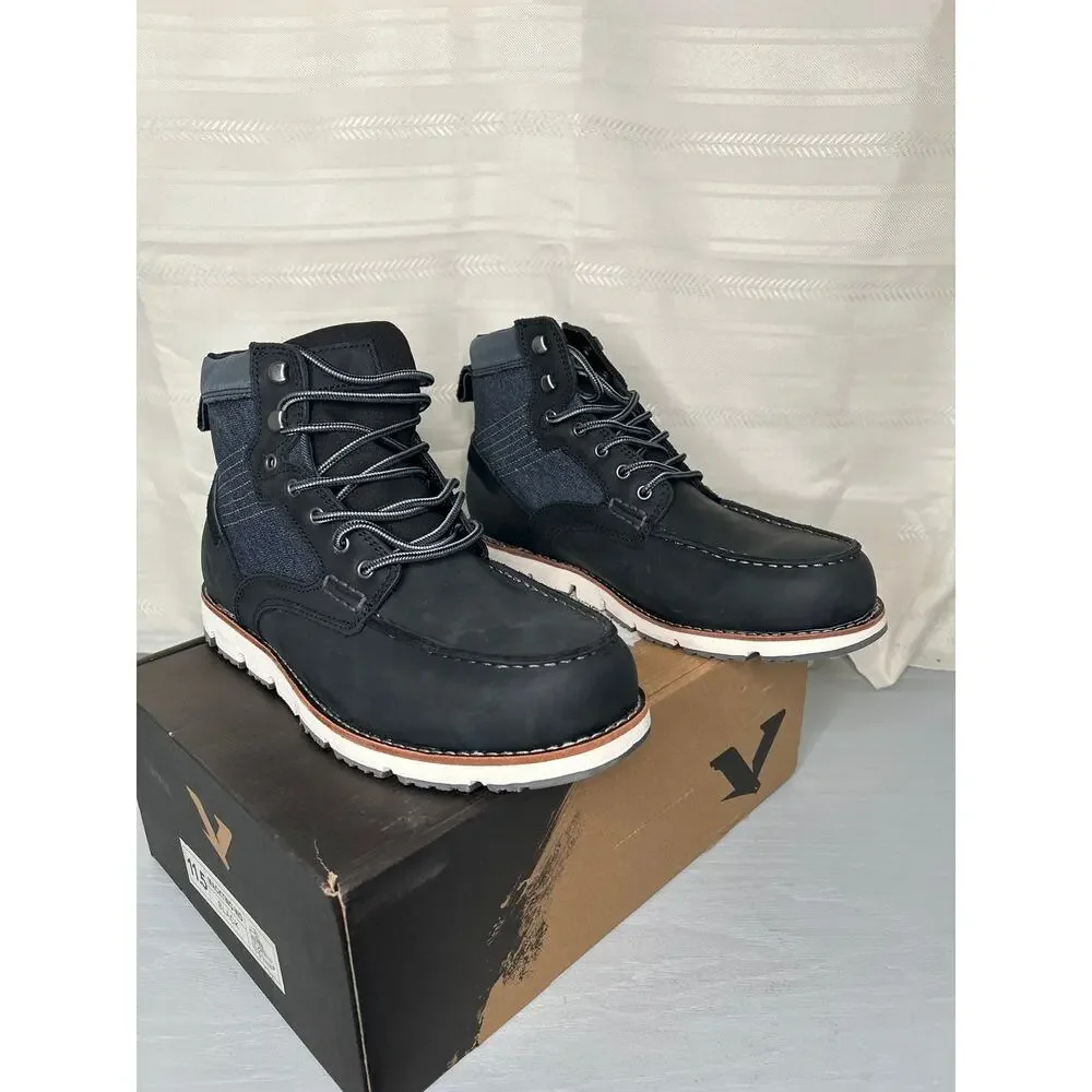 Territory Mack 2.0 Cap Moc Toe Ankle Boots Black Mens Sz 11.5 Wide